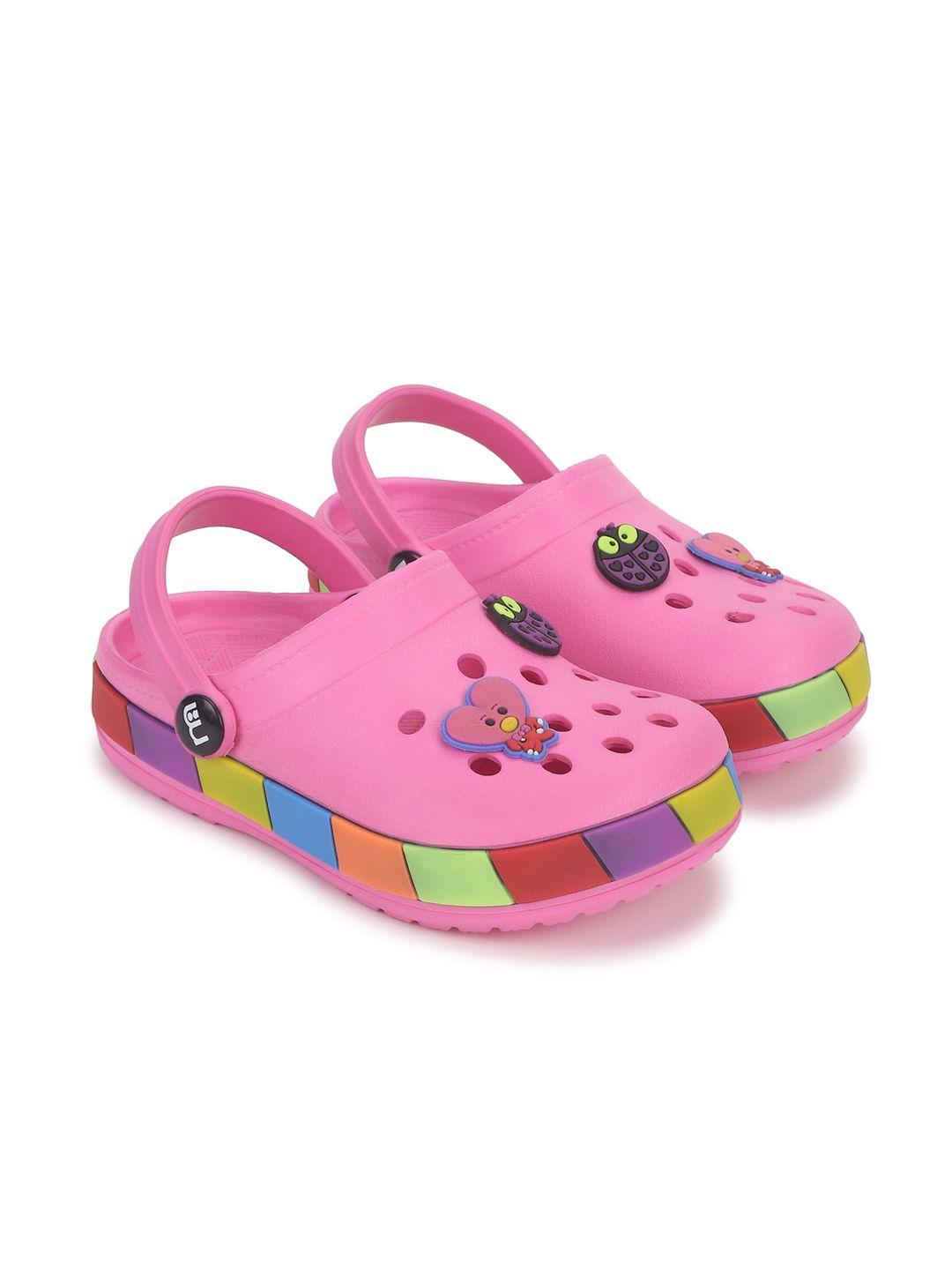 mothercare girls solid clogs with jibbitz