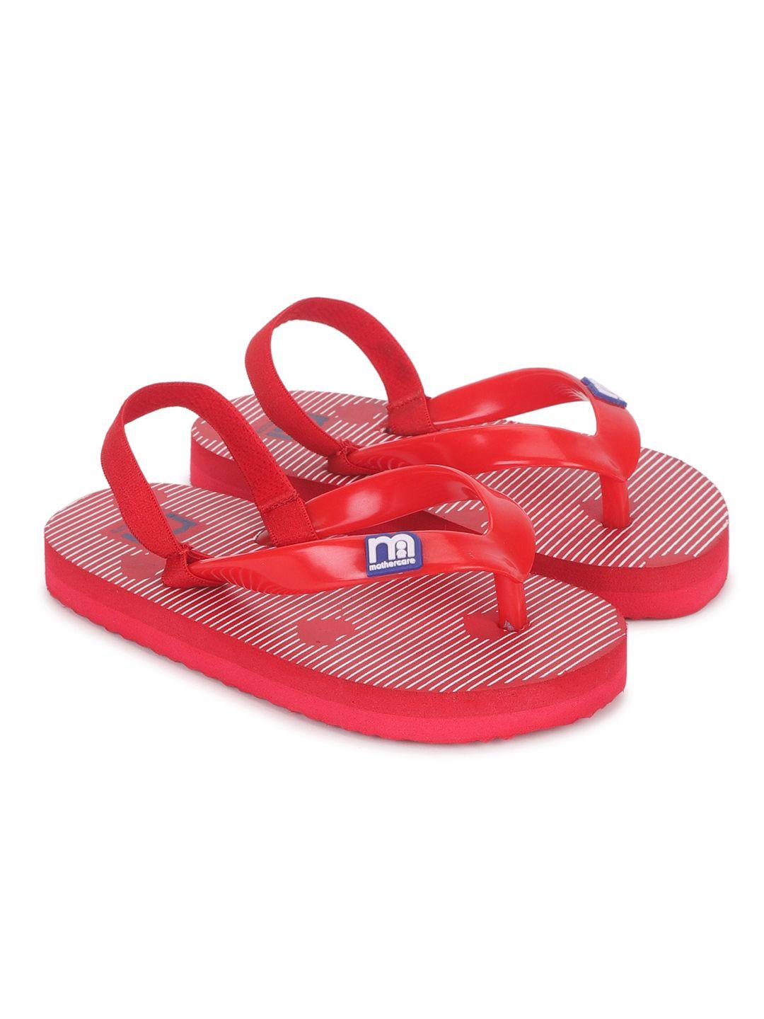 mothercare girls striped thong flip flops