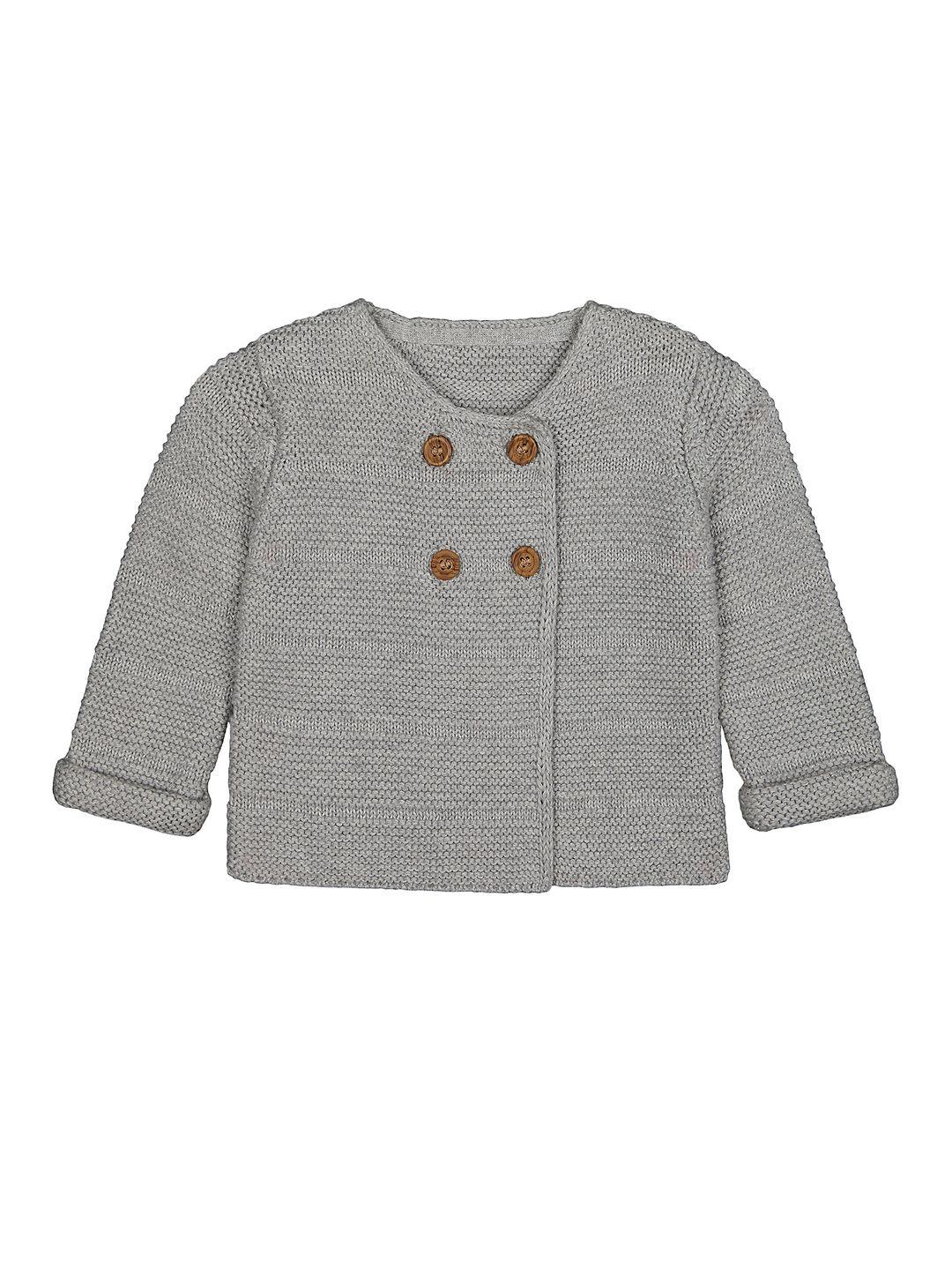 mothercare infant boys grey pure cotton cardigan