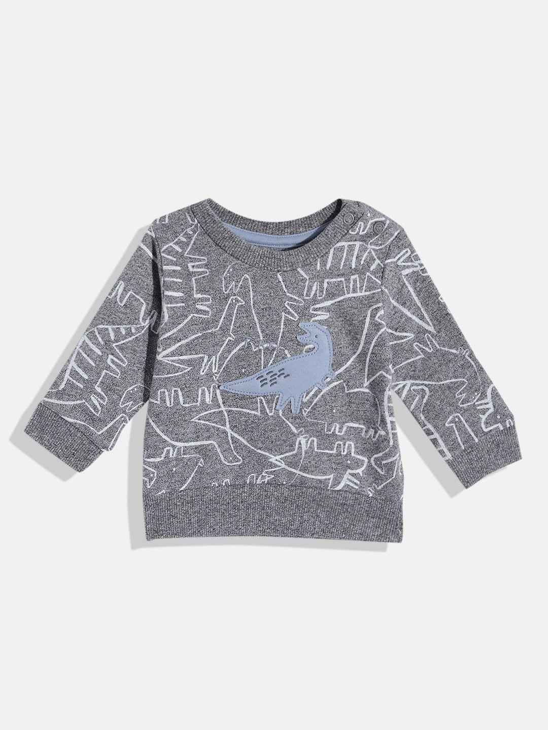 mothercare infant boys printed pure cotton sweatshirt