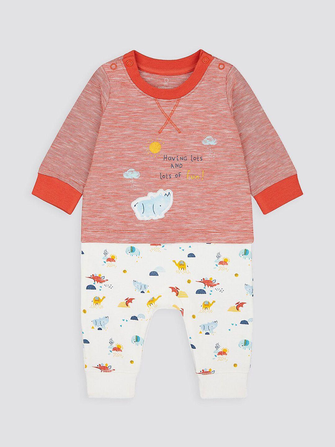 mothercare infants cotton printed romper