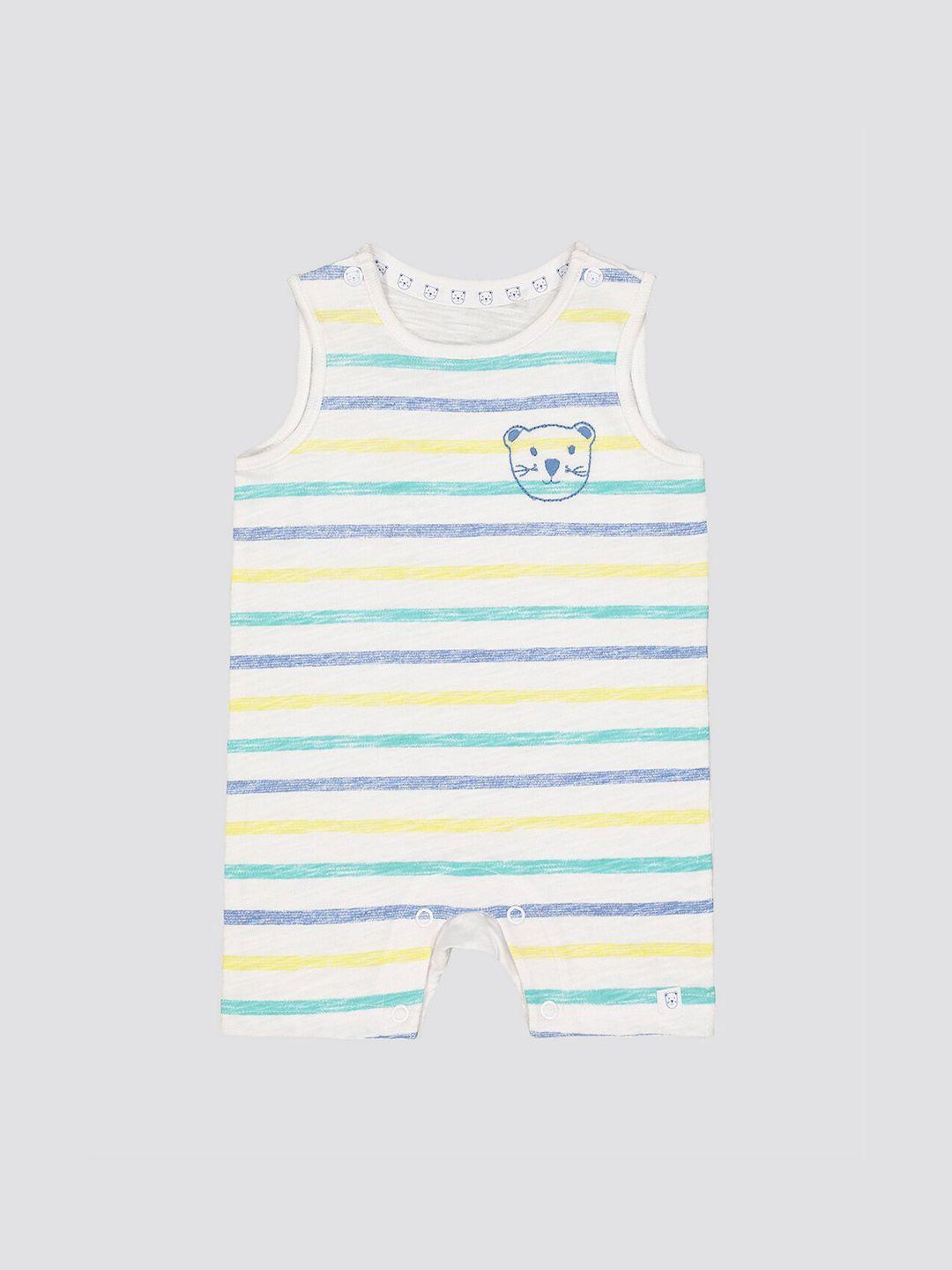 mothercare infants striped cotton romper