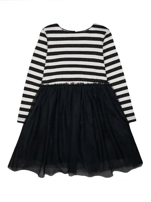mothercare kids black striped full sleeves dress