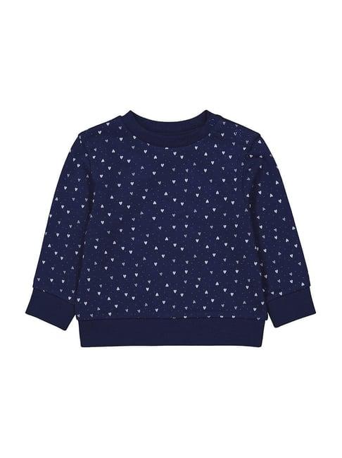 mothercare kids blue cotton printed full sleeves sweatshirt