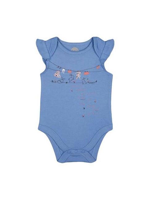 mothercare kids blue printed bodysuit