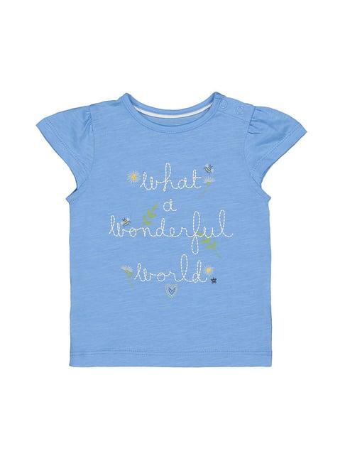 mothercare kids blue printed t-shirt