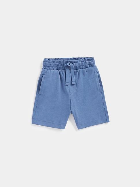 mothercare kids blue solid shorts