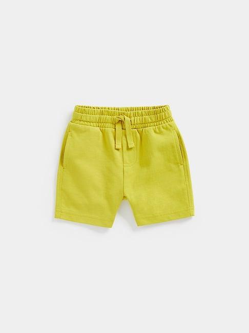 mothercare kids green solid shorts