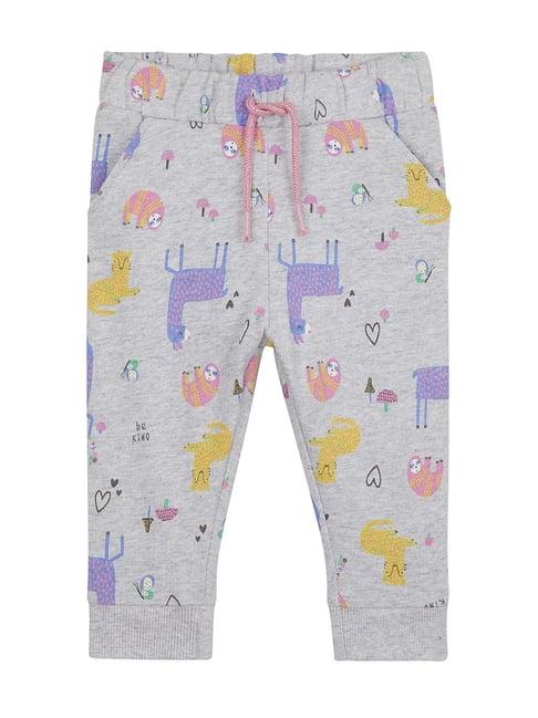 mothercare kids grey printed joggers