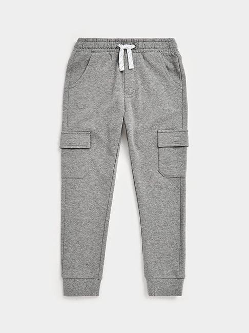 mothercare kids grey textured trackpants