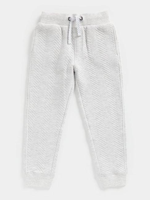 mothercare kids light grey solid trackpants