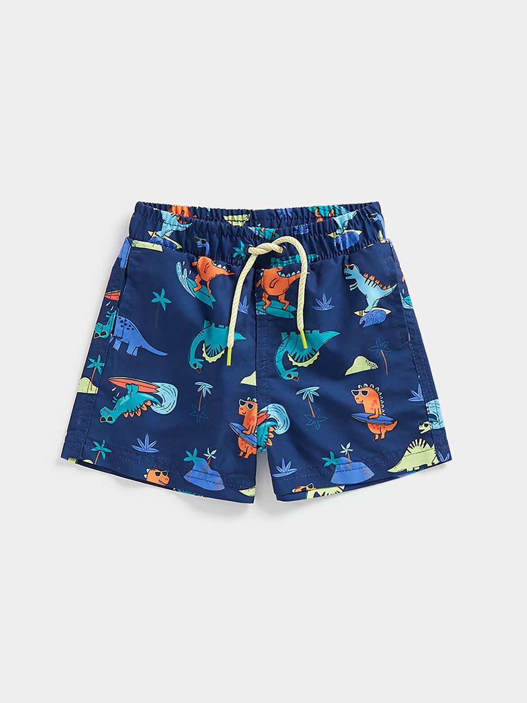 mothercare kids mid rise graphic printed shorts