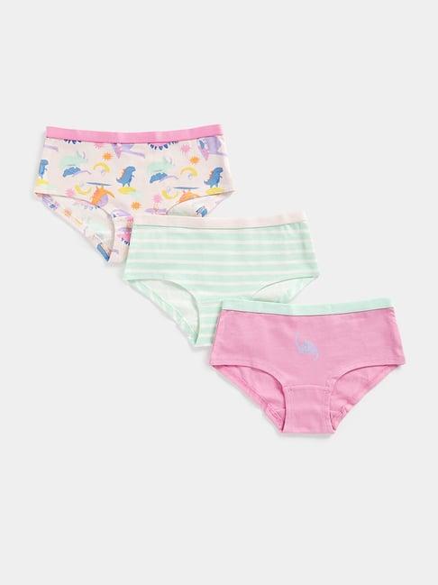 mothercare kids multicolor printed briefs (pack of 3)
