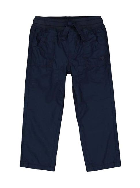 mothercare kids navy cotton regular fit trousers