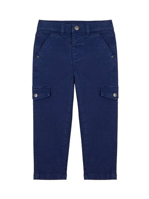 mothercare kids navy solid trousers