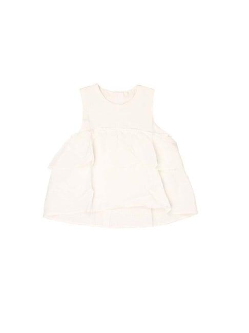 mothercare kids off-white regular fit dress