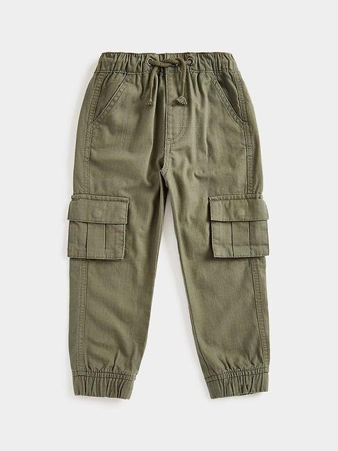 mothercare kids olive solid trackpants