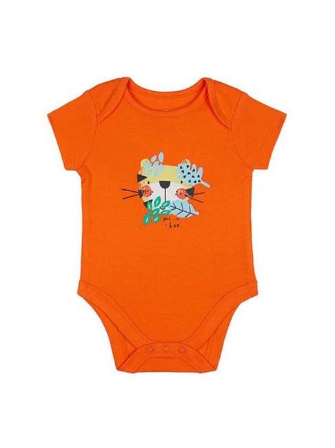 mothercare kids orange printed bodysuit