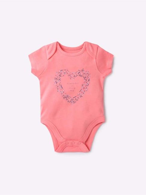 mothercare kids pink printed bodysuit