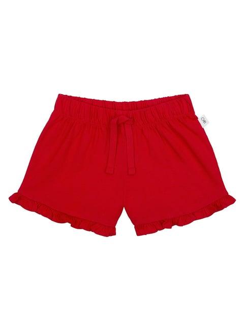 mothercare kids red solid shorts