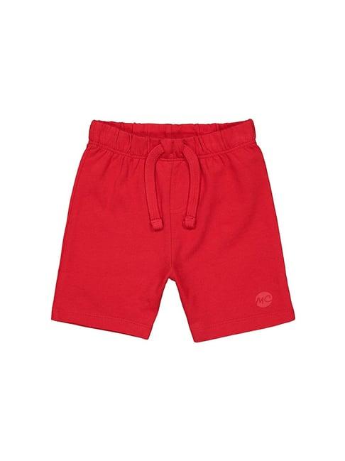 mothercare kids red solid shorts