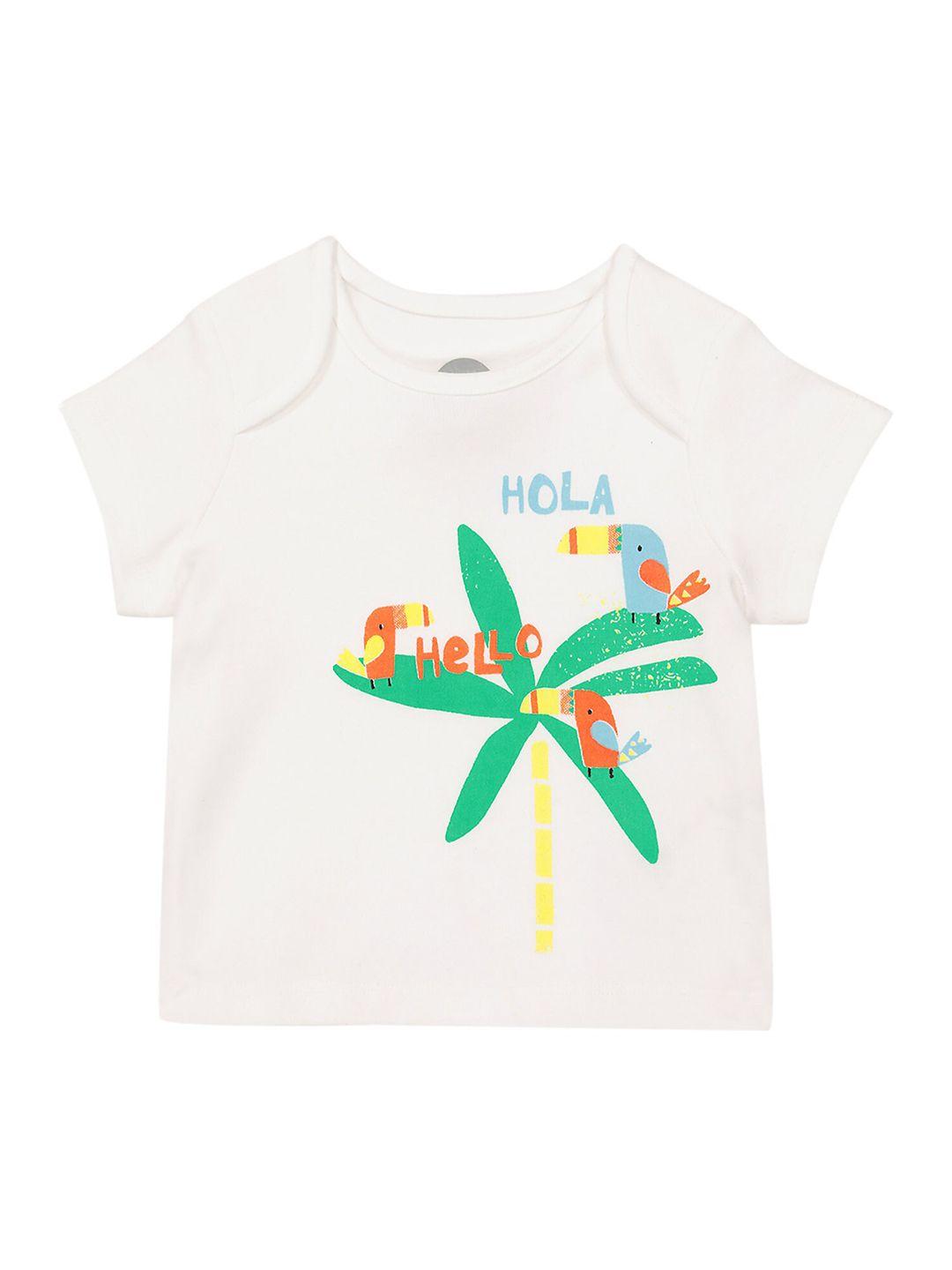 mothercare kids typography printed pure cotton t-shirt
