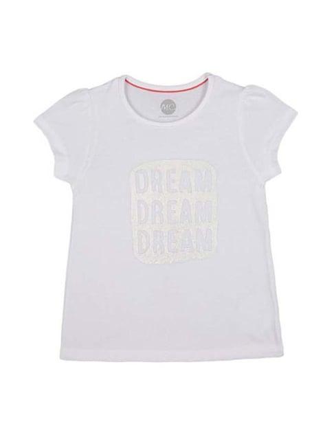 mothercare kids white printed top