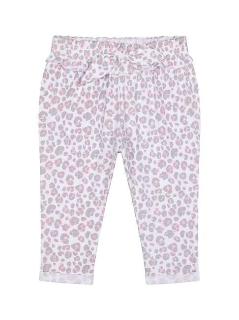 mothercare kids white printed trousers
