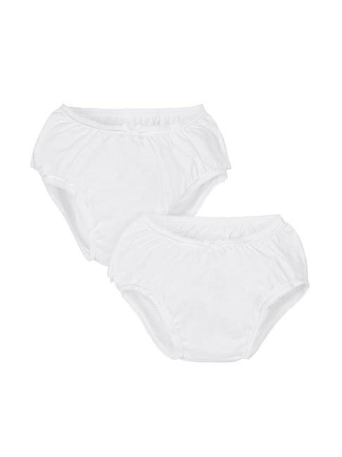 mothercare kids white solid briefs (pack of 2)