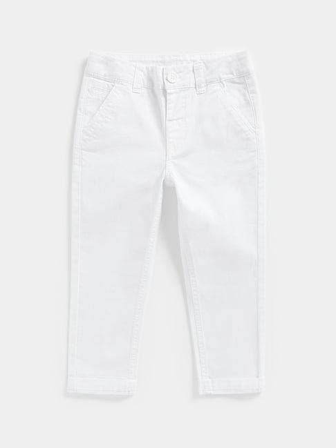 mothercare kids white solid jeans