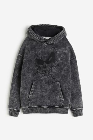 motif-detail hoodie