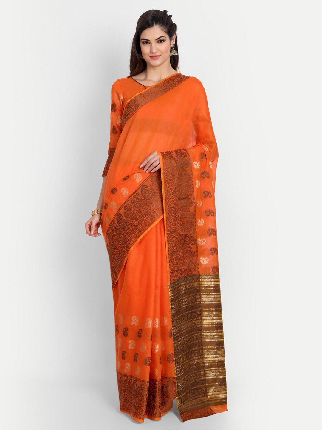 motihamir paisley woven design zari banarasi saree