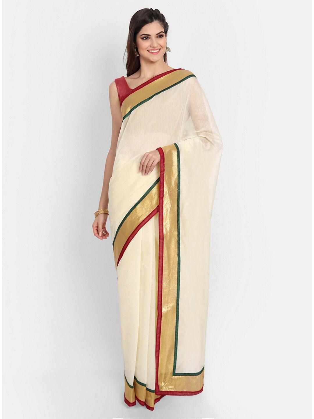 motihamir zari pure cotton chanderi saree