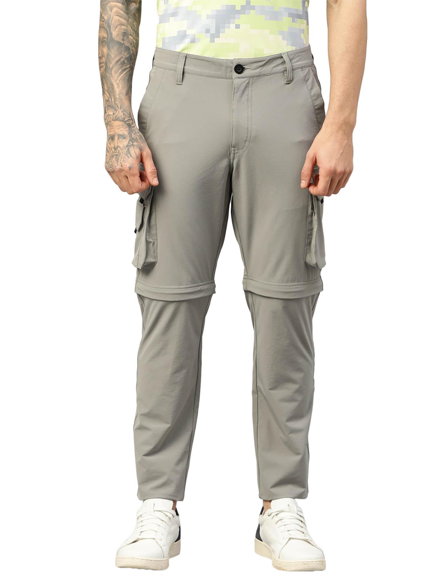 moto verse convertible trousers-grey