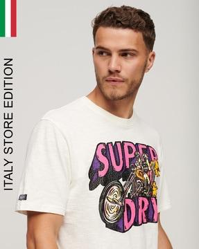 motor retro graphic print t-shirt