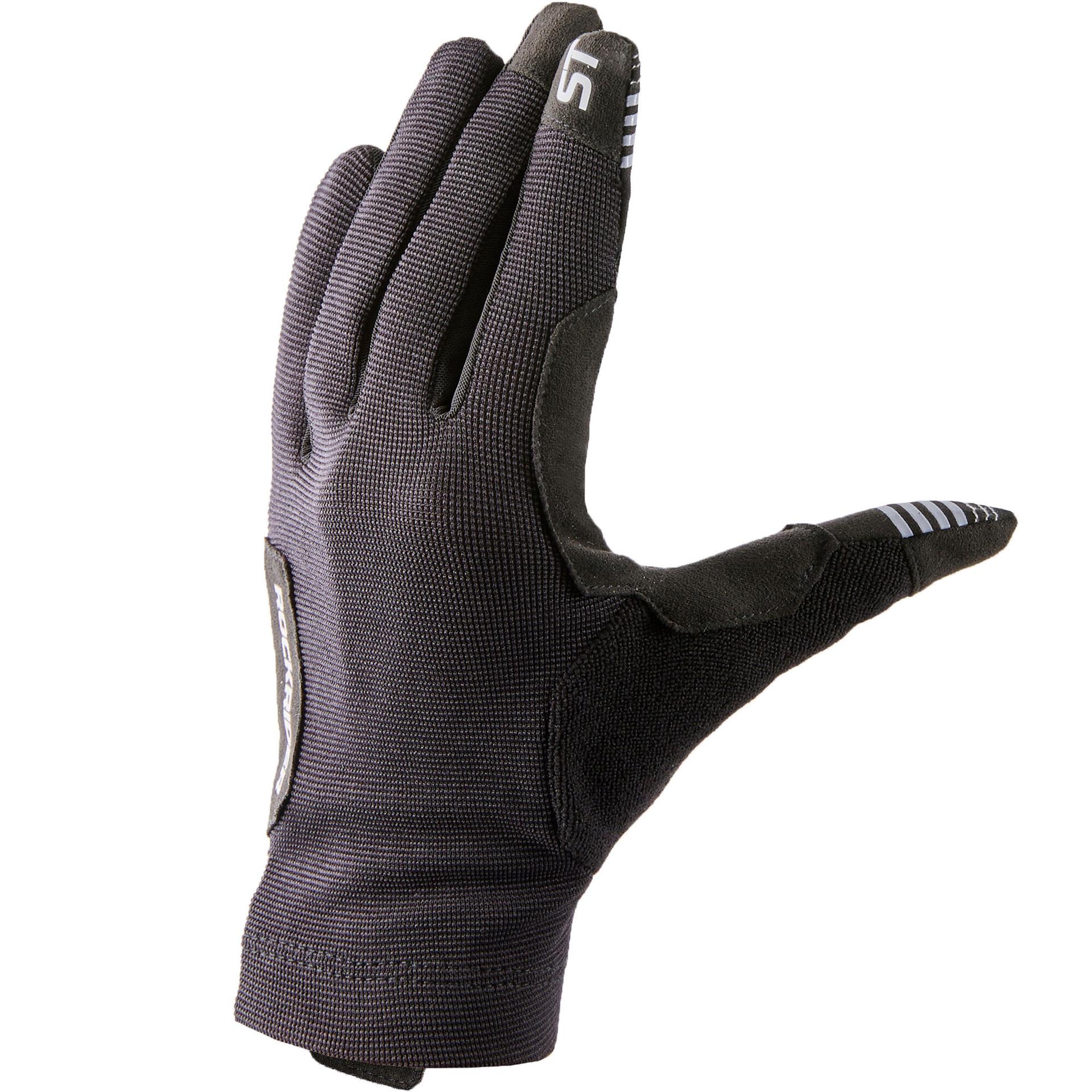 mountain bike gloves st 100 - black