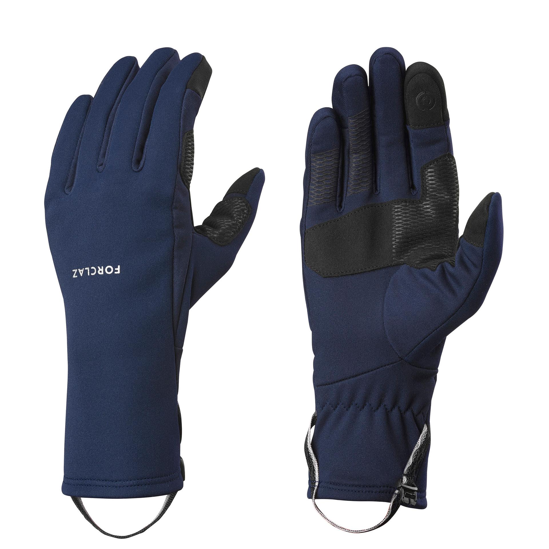 mountain trekking tactile stretch gloves - mt500