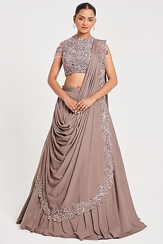 mouse lycra & net lehenga set