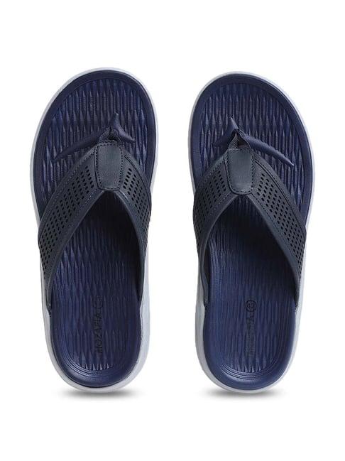 mozafia men's navy flip flops