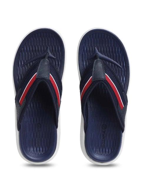 mozafia men's navy flip flops