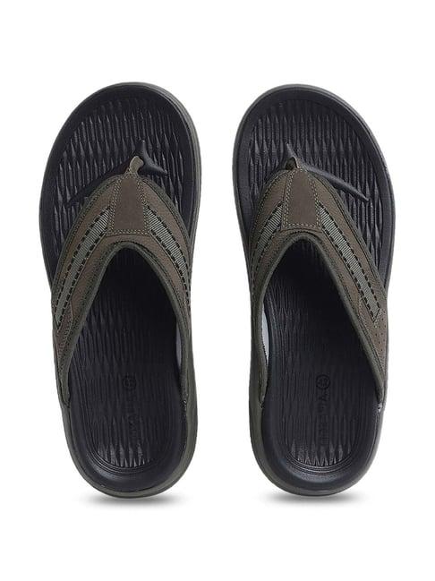 mozafia men's olive flip flops