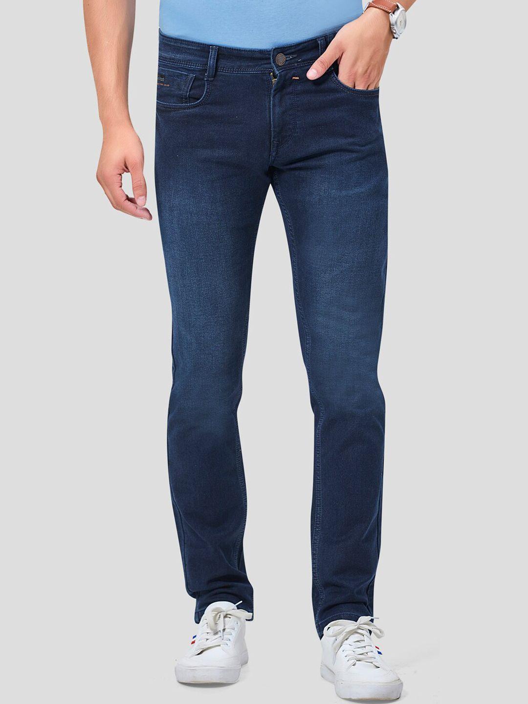 mozzo men blue lean slim fit jeans