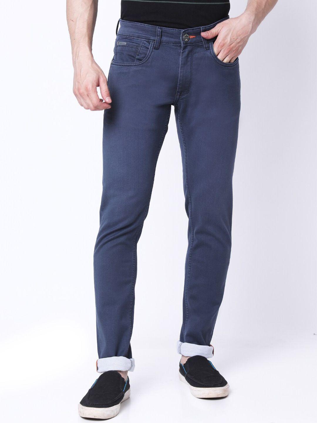 mozzo men grey lean slim fit low distress heavy fade jeans