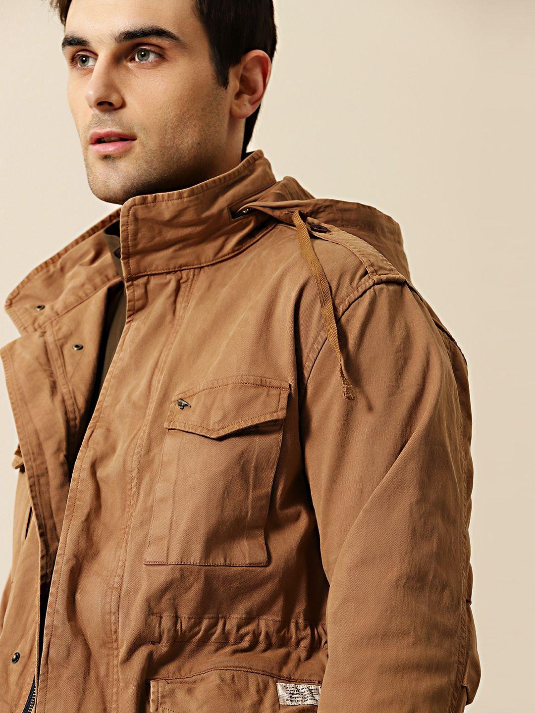 mr bowerbird men brown solid tailored jacket