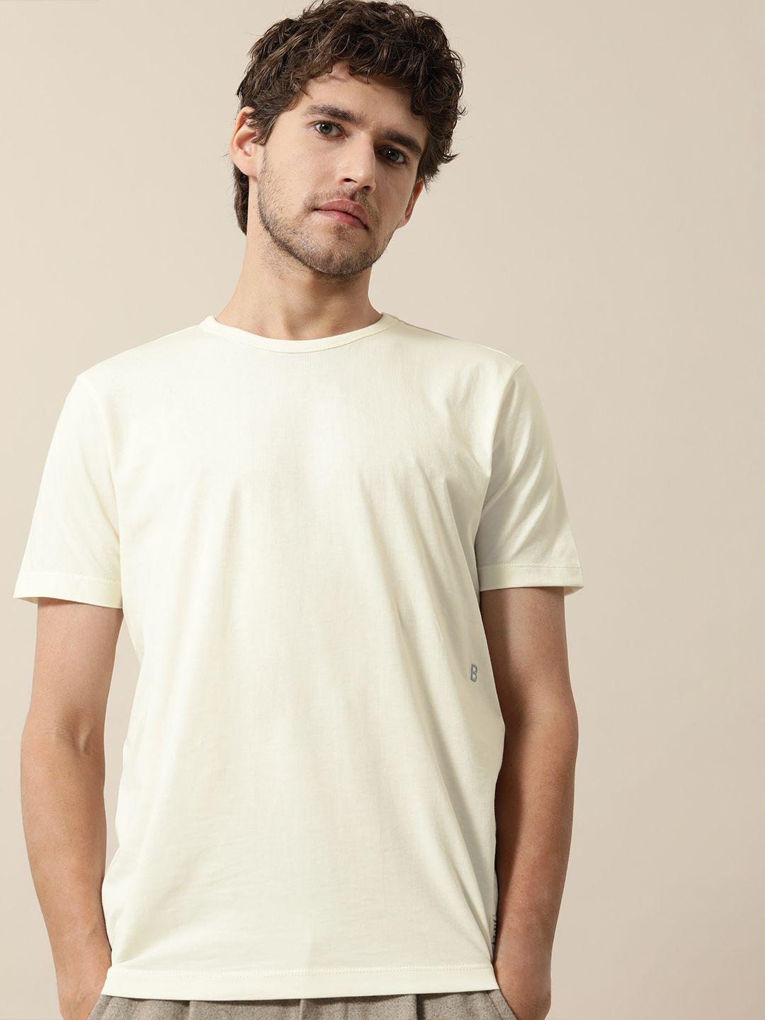 mr bowerbird men off white tailored fit t-shirt