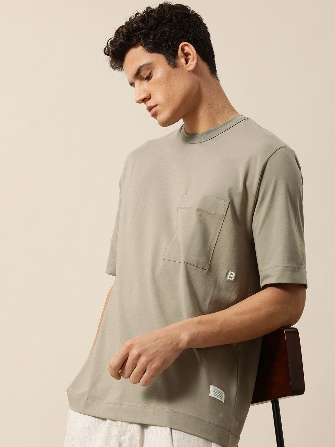 mr bowerbird men plan b embroidered oversized t-shirt