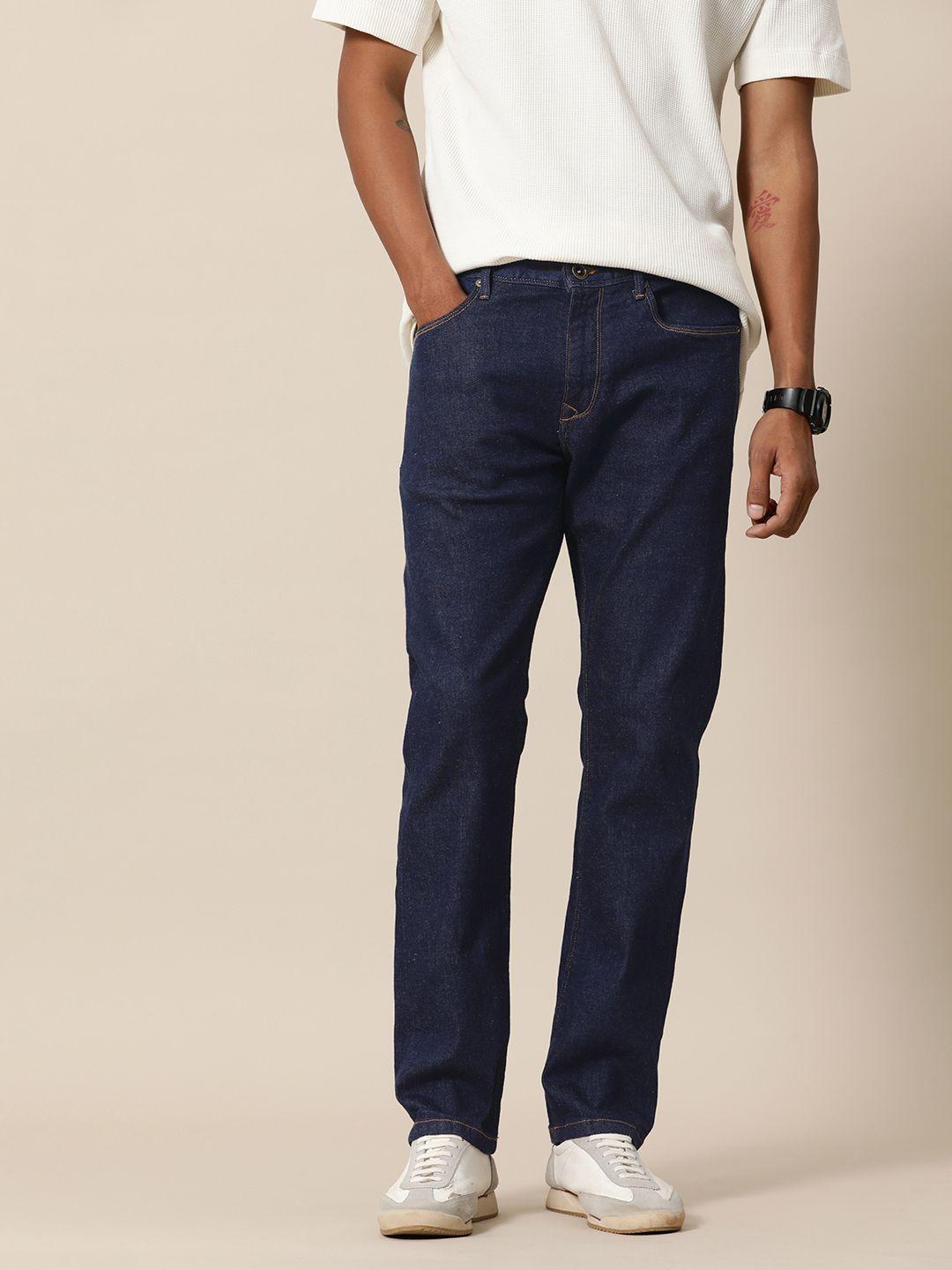 mr bowerbird men straight fit mid-rise stretchable jeans