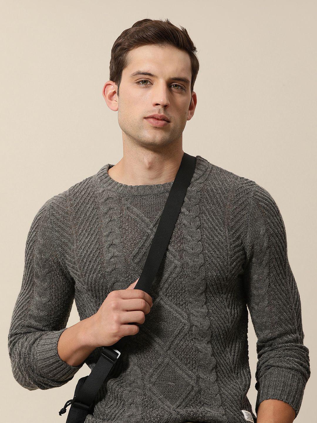 mr bowerbird self design tailored fit cable knit pullover sweaters
