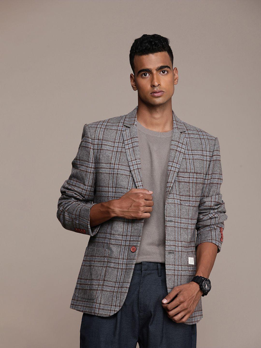 mr bowerbird tailored fit tweed blazer