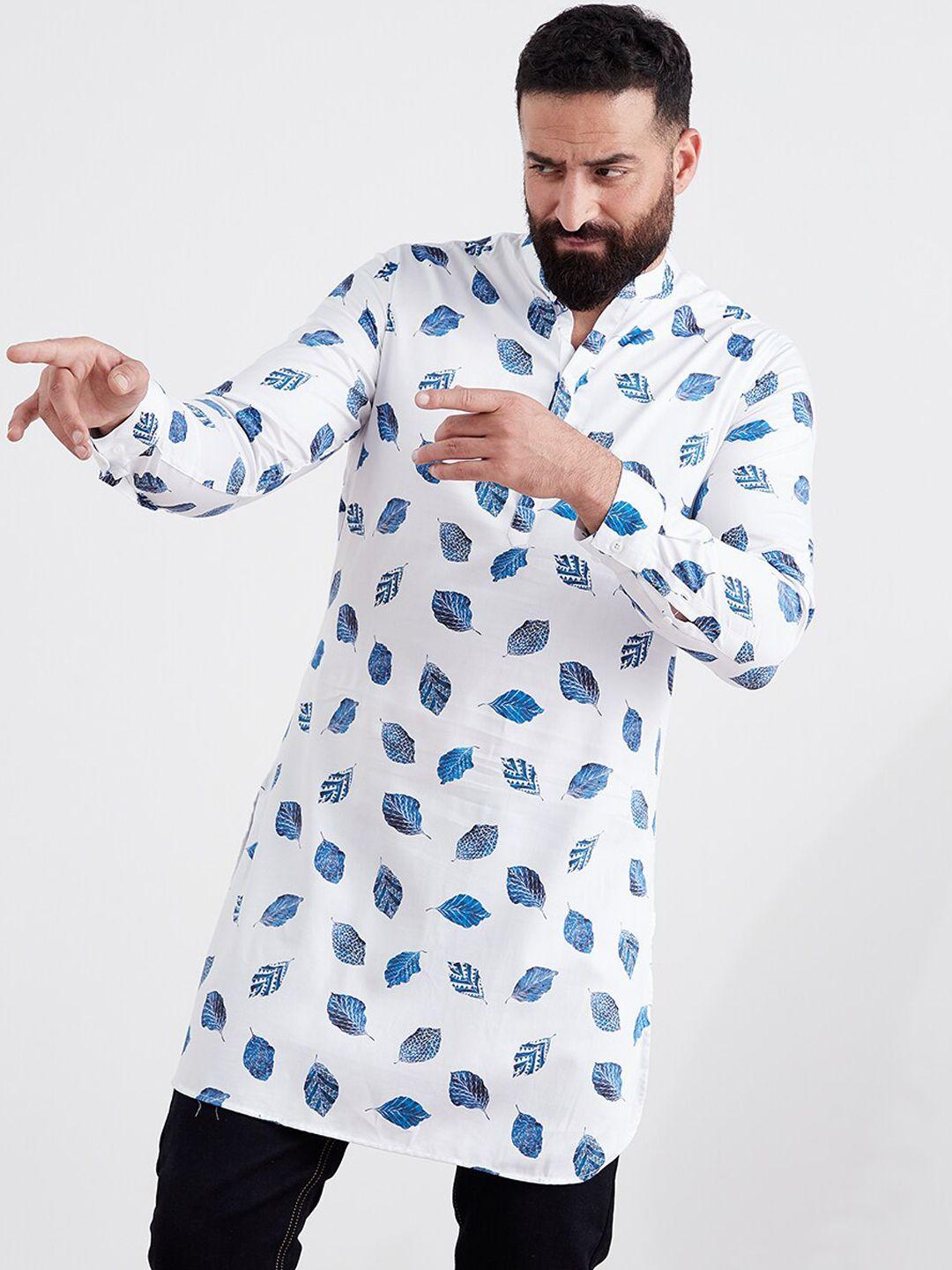 mr button men  quirky printed kurta